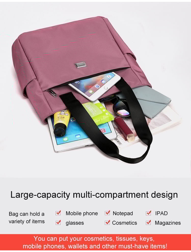 🔥2025 Large Capacity Waterproof Multi Pocket Nylon Shoulder Bag👜