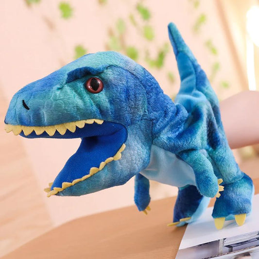 Dinosaur Hand Puppet-Blue