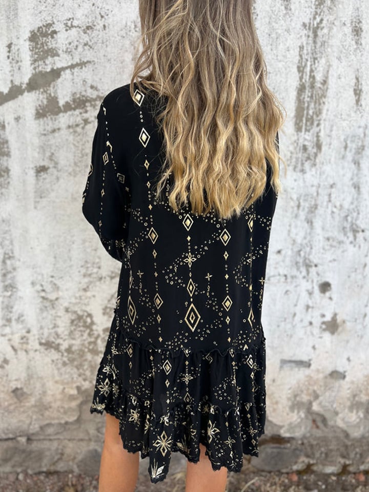 🔥 Comfortable Stretchy V Neck Printed Party Dresses