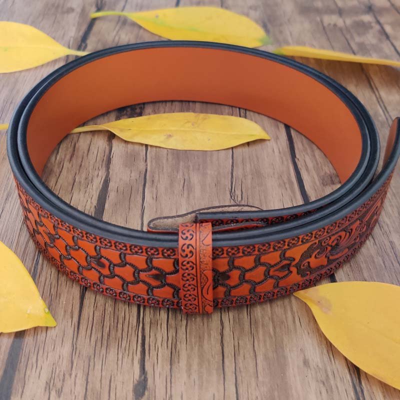 🔥LAST DAY 50% OFF🔥Fashion Punk Men's Hidden Folding Knife Leather Belt