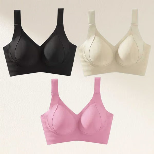 🏆Last Day Buy 1 Get 3 Packs🔥Super Firming Wire-Free Full Cup Bra All-Day Comfort No More Sagging (3-Pack Value Set)