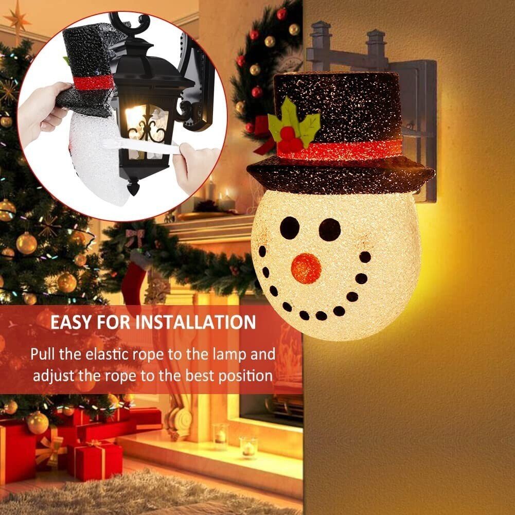 Snowman Porch Light Covers(Two Lampshades)