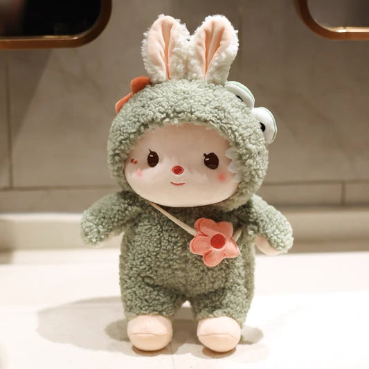 Plush green rabbit