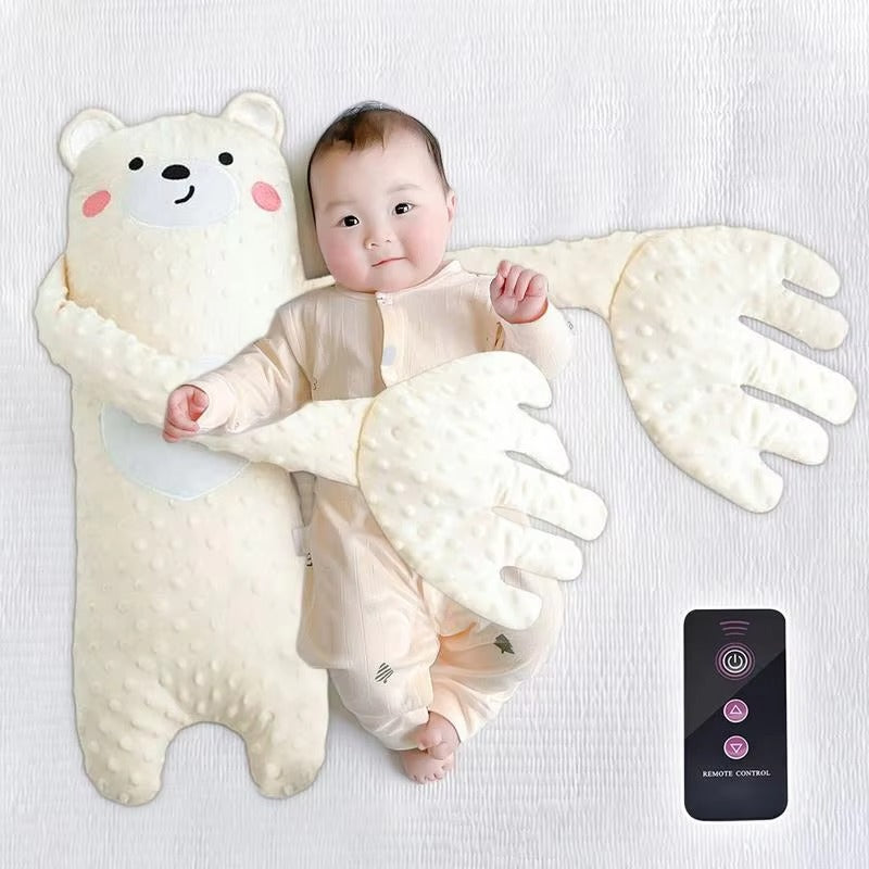 Soothing Bear Hug Baby Pillow with Remote Control