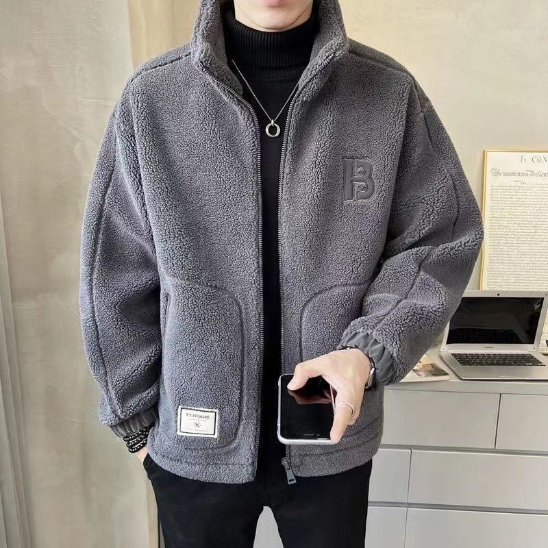 🎁🎁[Best Gift] Men's Large Synthetic Fur Jacket🎉 (Fashionable and Warm)