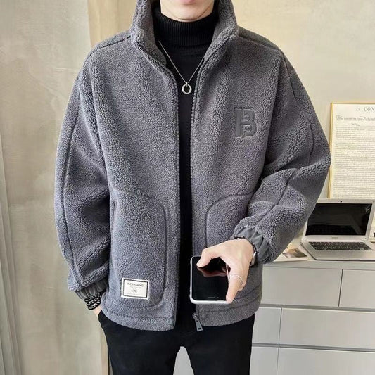 🎁🎁[Best Gift] Men's Large Synthetic Fur Jacket🎉 (Fashionable and Warm)