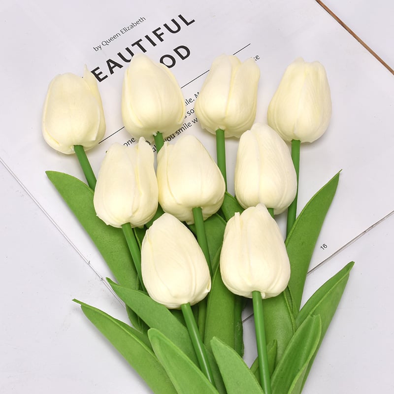 UV Resistant Lifelike Artificial Tulips Flowers
