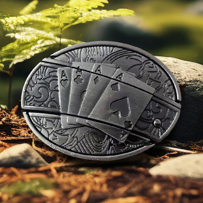 🔥LAST DAY 50% OFF🔥Fashion Punk Men's Hidden Folding Knife Leather Belt