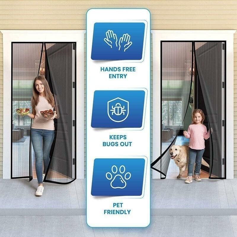 🔥Magnetic Screen Door👾Prevent mosquito-borne viruses