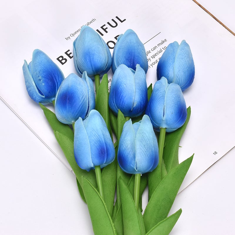 UV Resistant Lifelike Artificial Tulips Flowers