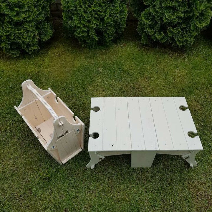 Folding Picnic Basket Table-Manual DIY Stitching