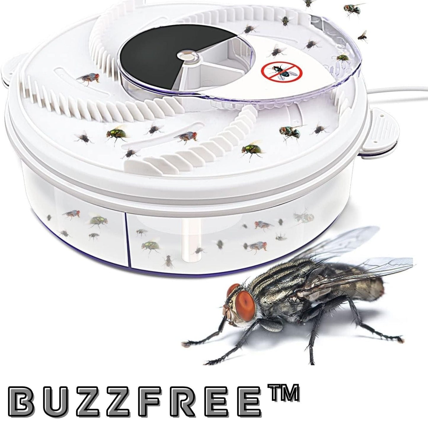 BuzzFree – Ensures peaceful environments by eliminating flies quietly