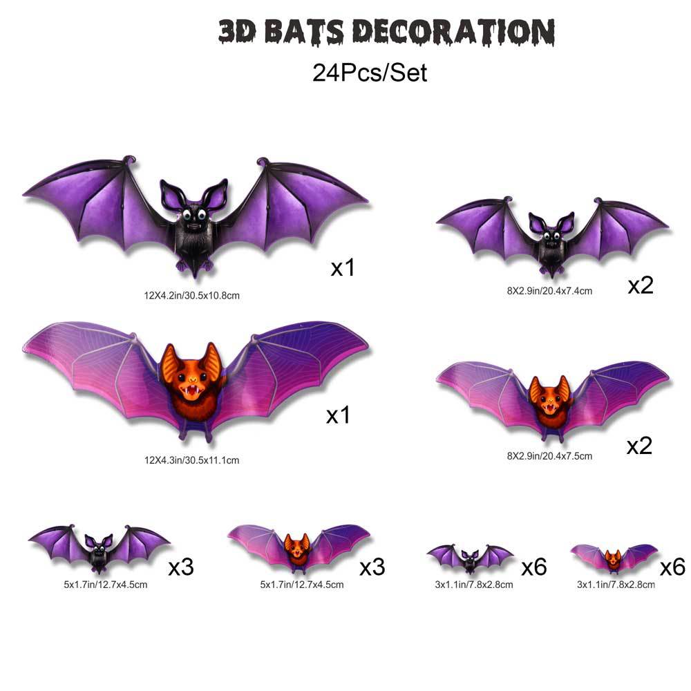 🔥This week's hot sale🔥halloween led 3d bat wall decoration