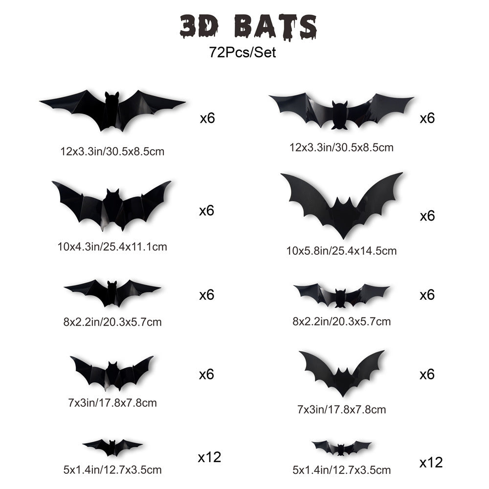 🔥This week's hot sale🔥halloween led 3d bat wall decoration
