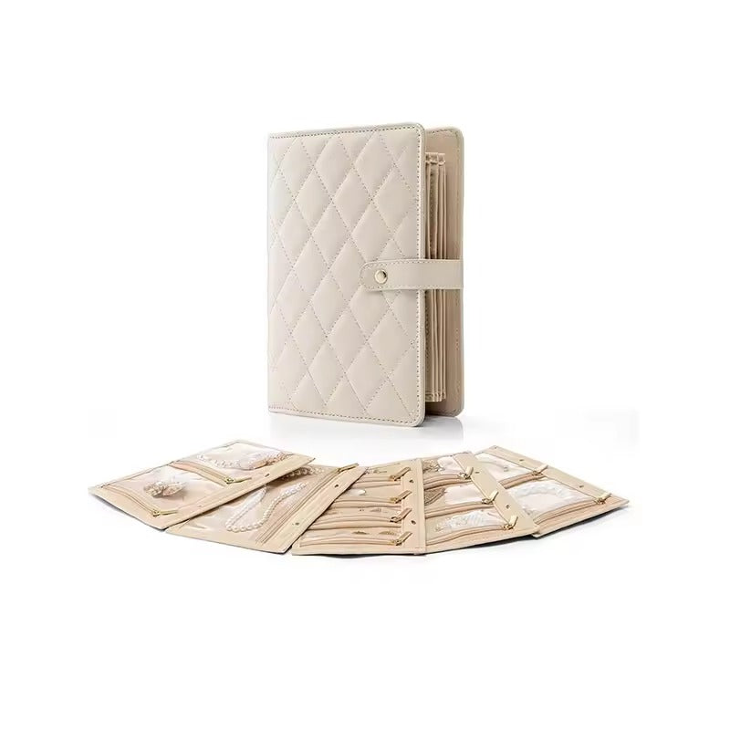 JewelBook - Portable Leather Jewelry Storage Book