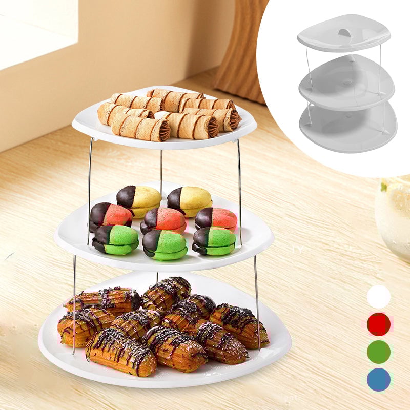 🍇🍨New three-tier foldable party trays