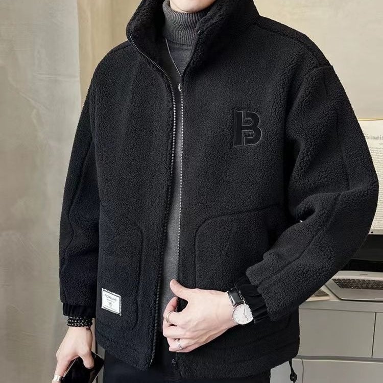 🎁🎁[Best Gift] Men's Large Synthetic Fur Jacket🎉 (Fashionable and Warm)