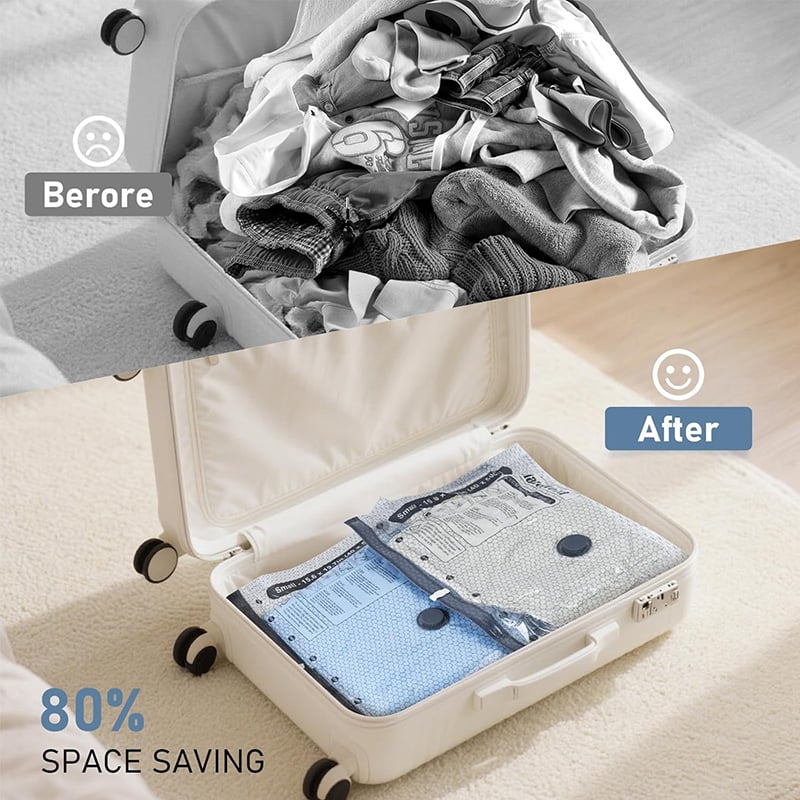 🔥 Last Day of Discounts — Cordless Travel Vacuum Storage Bag Set