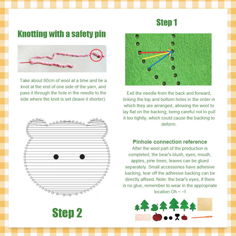 DIY Embroidery Doll Kit for Kids💝[The Perfect Gift]