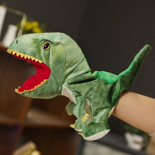 Dinosaur Hand Puppet-Green