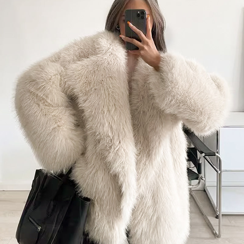 💖LAST DAY SALE 50% OFF!!⏳50K+ SOLD! 🎁✨Women's Luxury Fluffy Short Coat