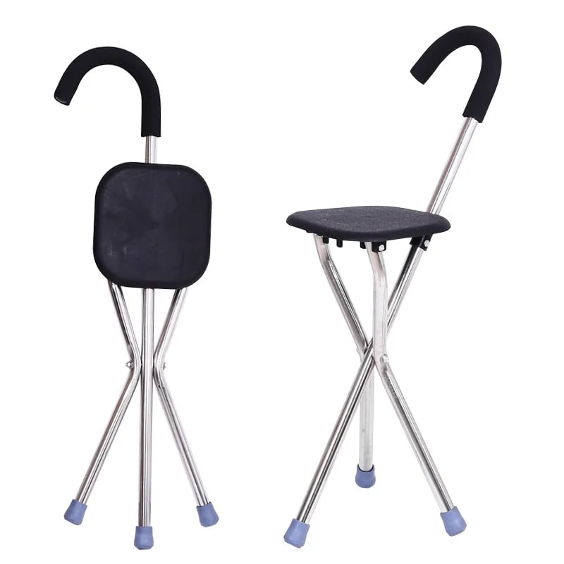 2025 New Design elderly crutch stool-Free shipping