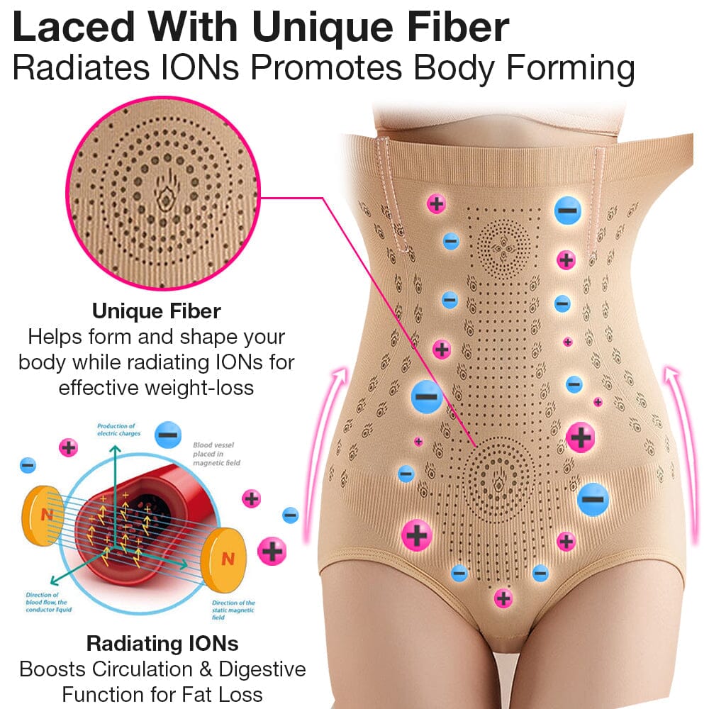 $9.99 - 👑Negative ion high waist graphene unique fiber repair shapewear