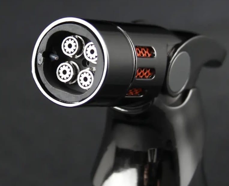 Windproof straight torch blue flame lighter-unitmotor™
