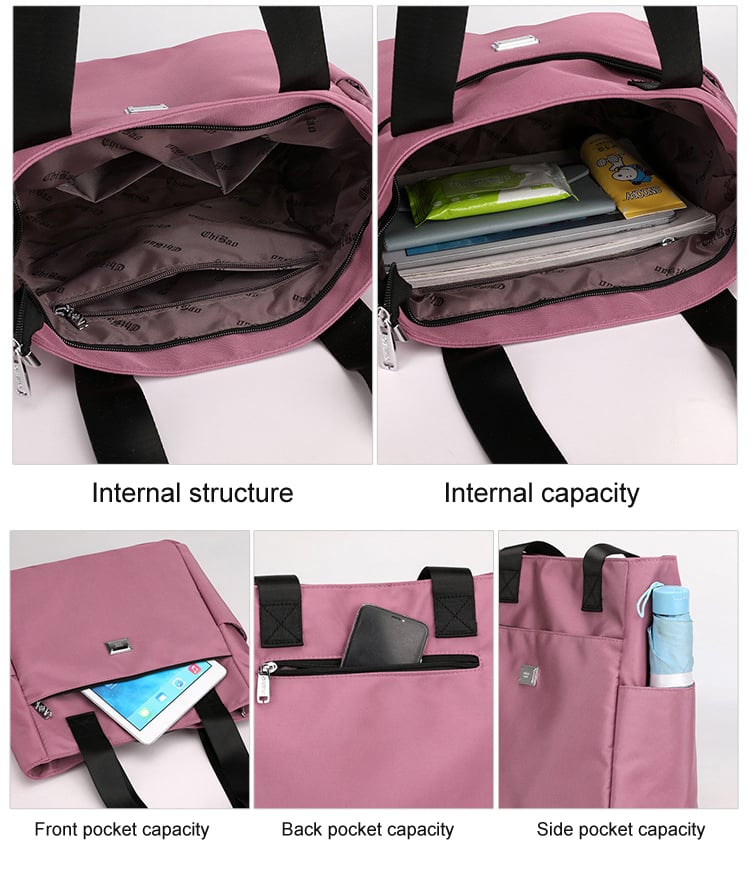 🔥2025 Large Capacity Waterproof Multi Pocket Nylon Shoulder Bag👜