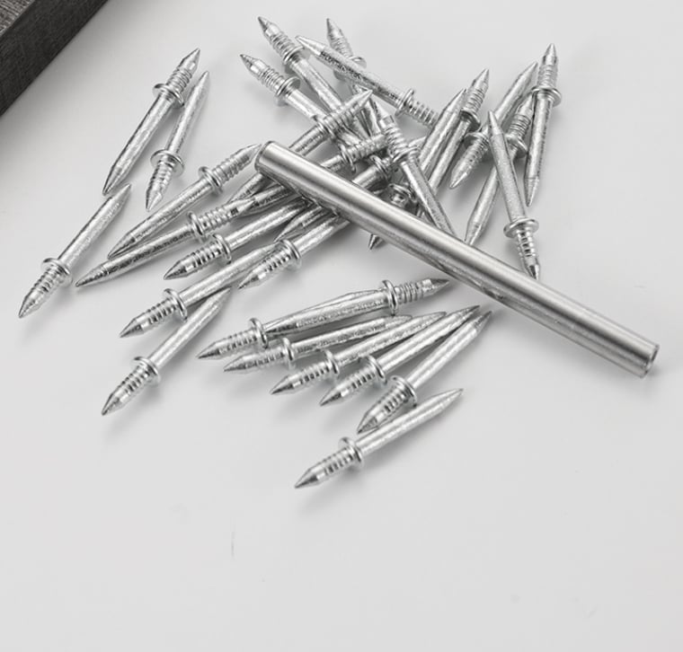 🔥100/200 Counts Double-Headed Skirting Thread Seamless Nail Non Marking