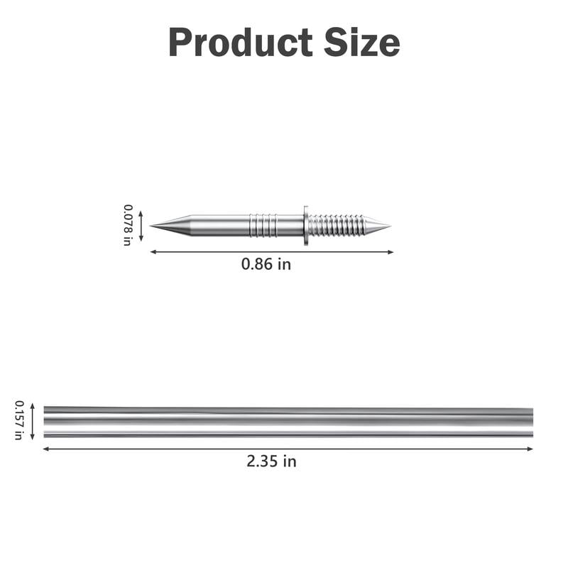 🔥100/200 Counts Double-Headed Skirting Thread Seamless Nail Non Marking