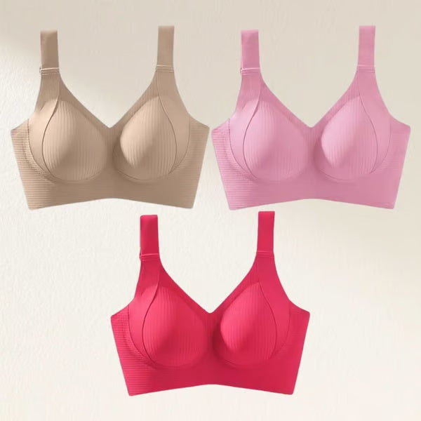 🏆Last Day Buy 1 Get 3 Packs🔥Super Firming Wire-Free Full Cup Bra All-Day Comfort No More Sagging (3-Pack Value Set)