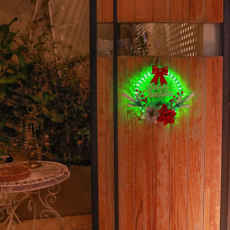 (🌲 Early Christmas Sale)🎁 Christmas Wreath Decorations with LED Lights💥