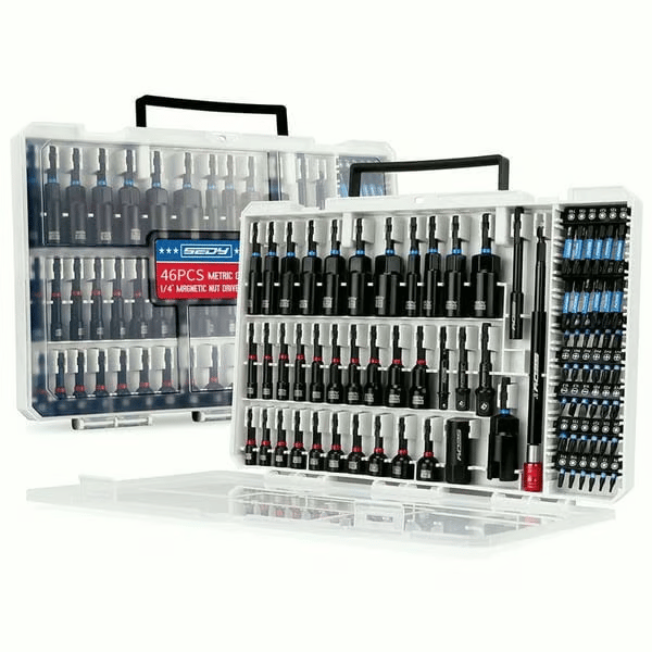 Eptchn 46 pcs Magnetic Impact Nut Driver Set