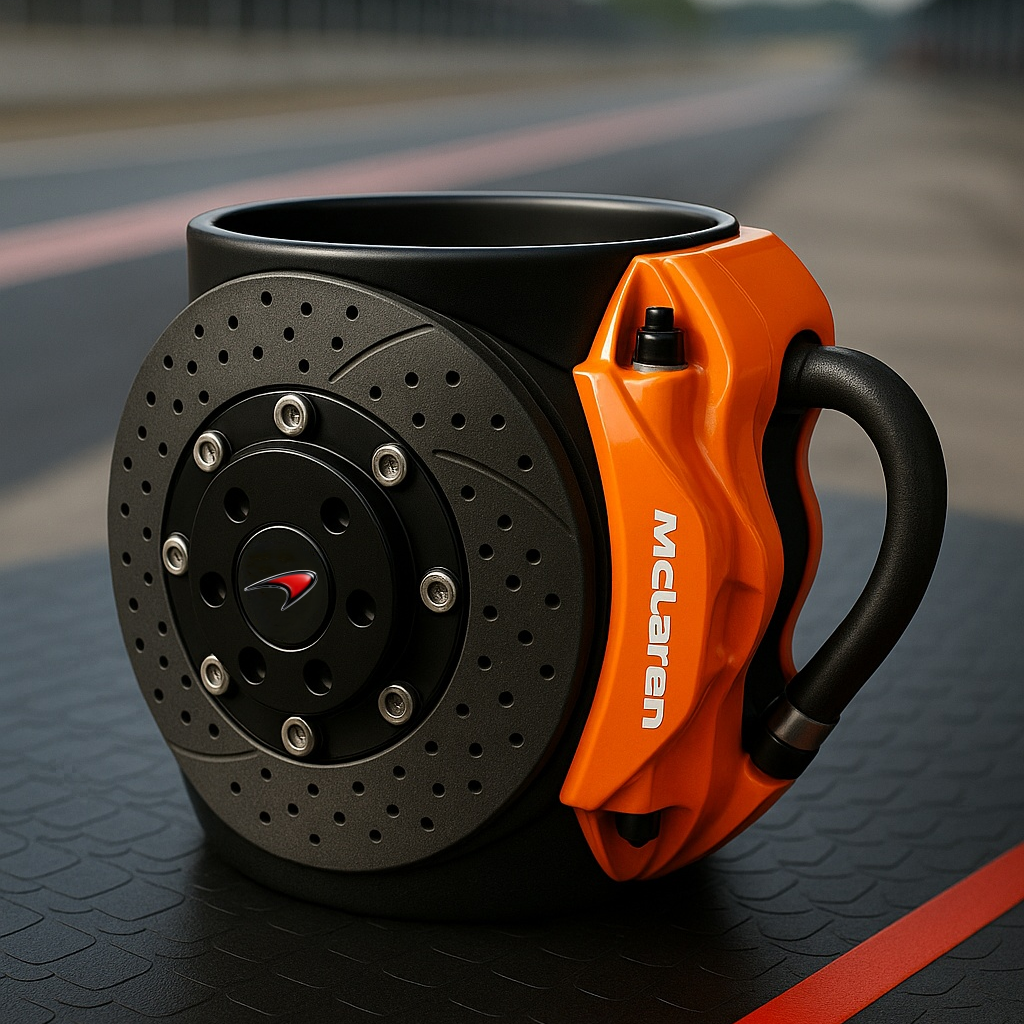 🏎️the coolest brake caliper mug with a car logos