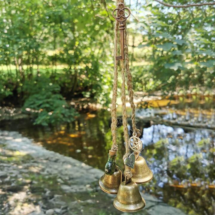 Witches Bells, Door Protection Charm, Wicca Decor(Clearing Negative Energy).