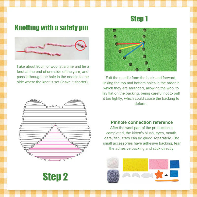 DIY Embroidery Doll Kit for Kids💝[The Perfect Gift]