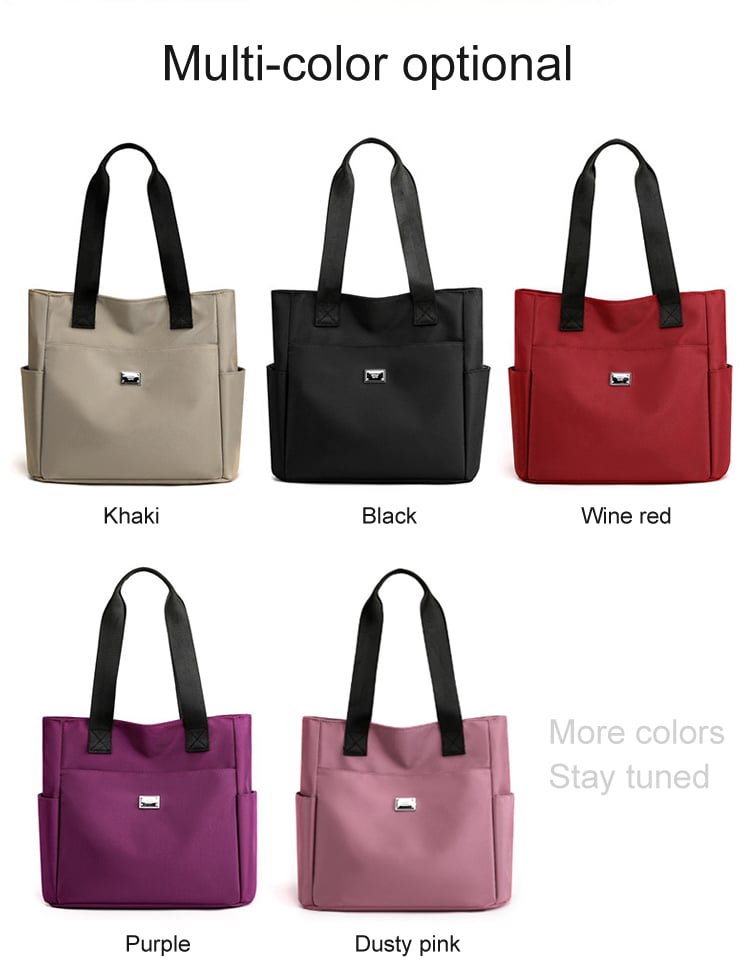 🔥2025 Large Capacity Waterproof Multi Pocket Nylon Shoulder Bag👜