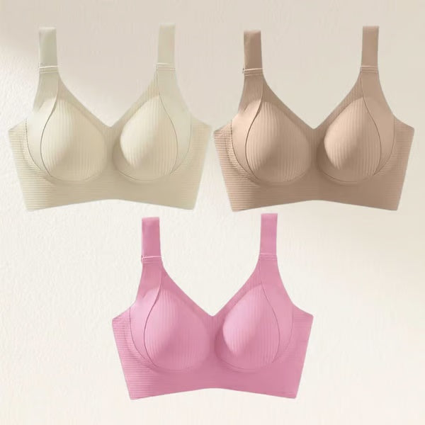 🏆Last Day Buy 1 Get 3 Packs🔥Super Firming Wire-Free Full Cup Bra All-Day Comfort No More Sagging (3-Pack Value Set)