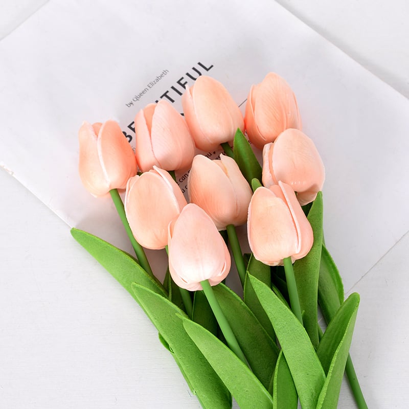 UV Resistant Lifelike Artificial Tulips Flowers