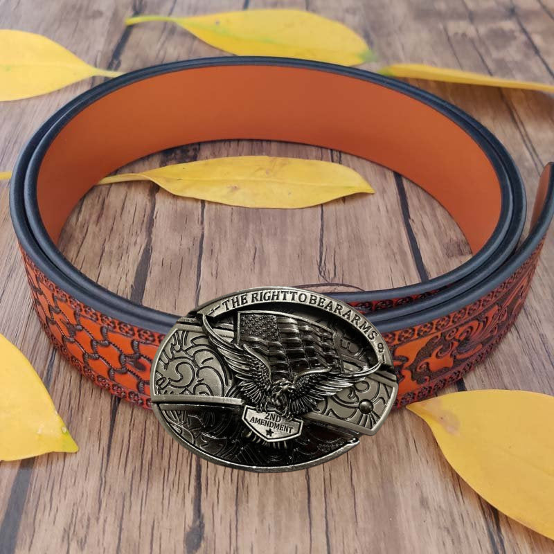 🔥LAST DAY 50% OFF🔥Fashion Punk Men's Hidden Folding Knife Leather Belt