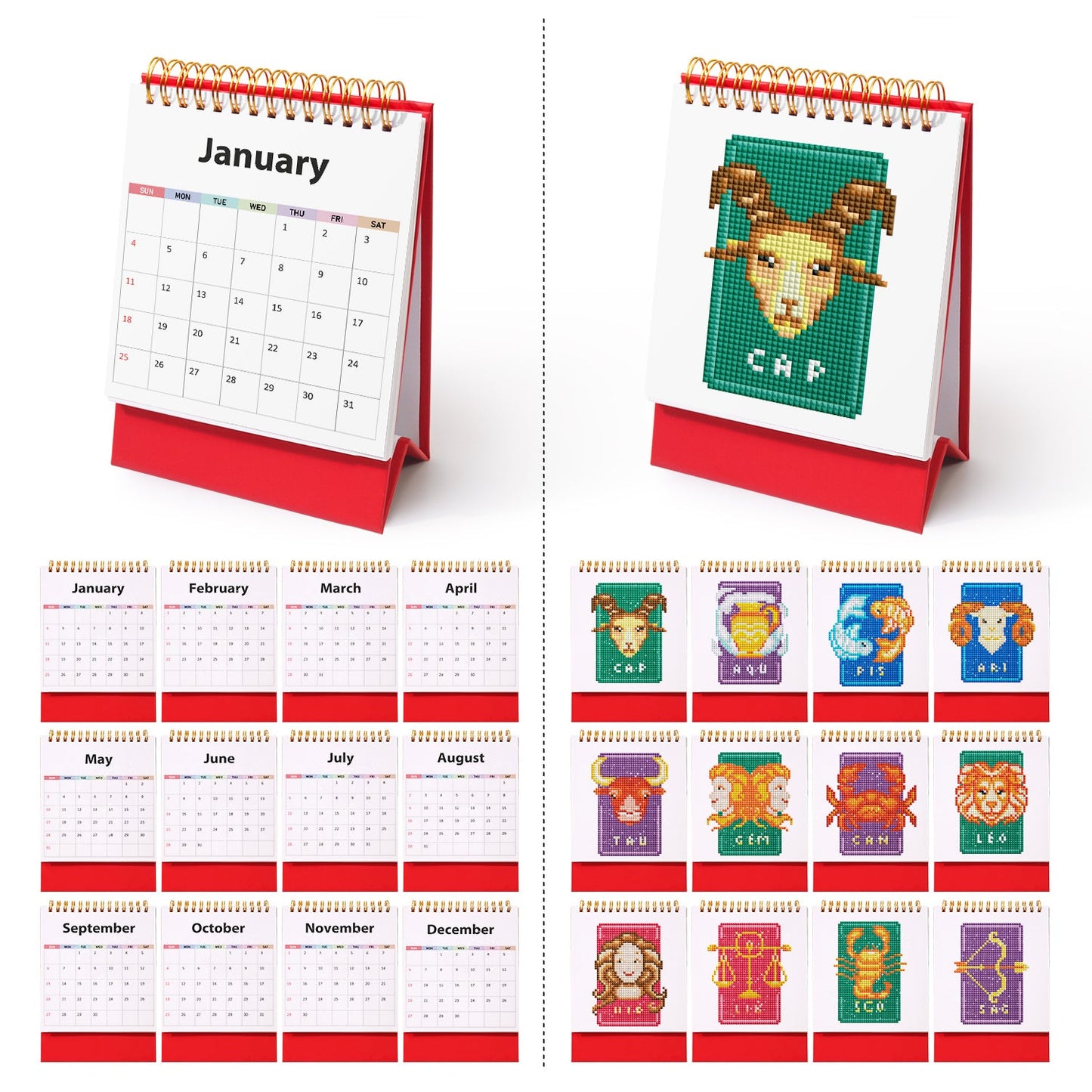 Zodiac Diamond Calendar