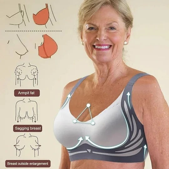 🎁Super Gather Bra | Wireless Push-Up Bra👍No More Sagging Breasts