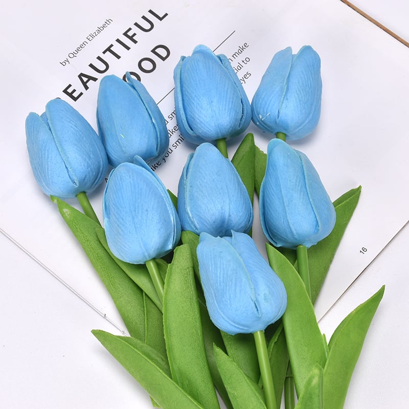 UV Resistant Lifelike Artificial Tulips Flowers