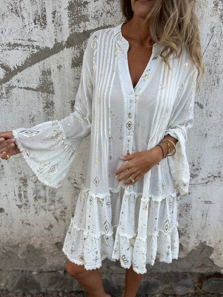 🔥 Comfortable Stretchy V Neck Printed Party Dresses