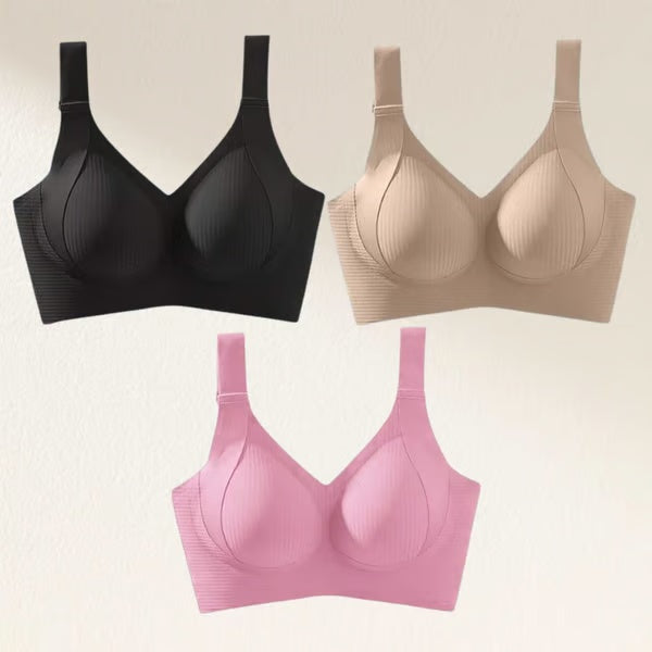 🏆Last Day Buy 1 Get 3 Packs🔥Super Firming Wire-Free Full Cup Bra All-Day Comfort No More Sagging (3-Pack Value Set)
