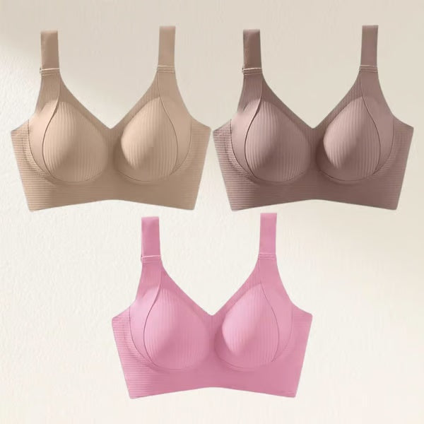 🏆Last Day Buy 1 Get 3 Packs🔥Super Firming Wire-Free Full Cup Bra All-Day Comfort No More Sagging (3-Pack Value Set)