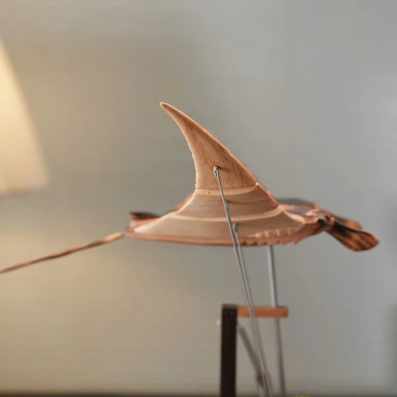 🔥Handcrafted Walnut Manta Ray Automaton – The Ocean’s Silent Glider🎁