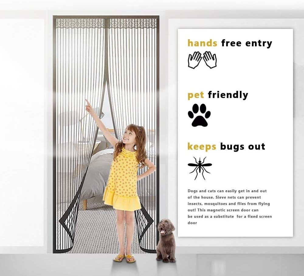 🔥Magnetic Screen Door👾Prevent mosquito-borne viruses