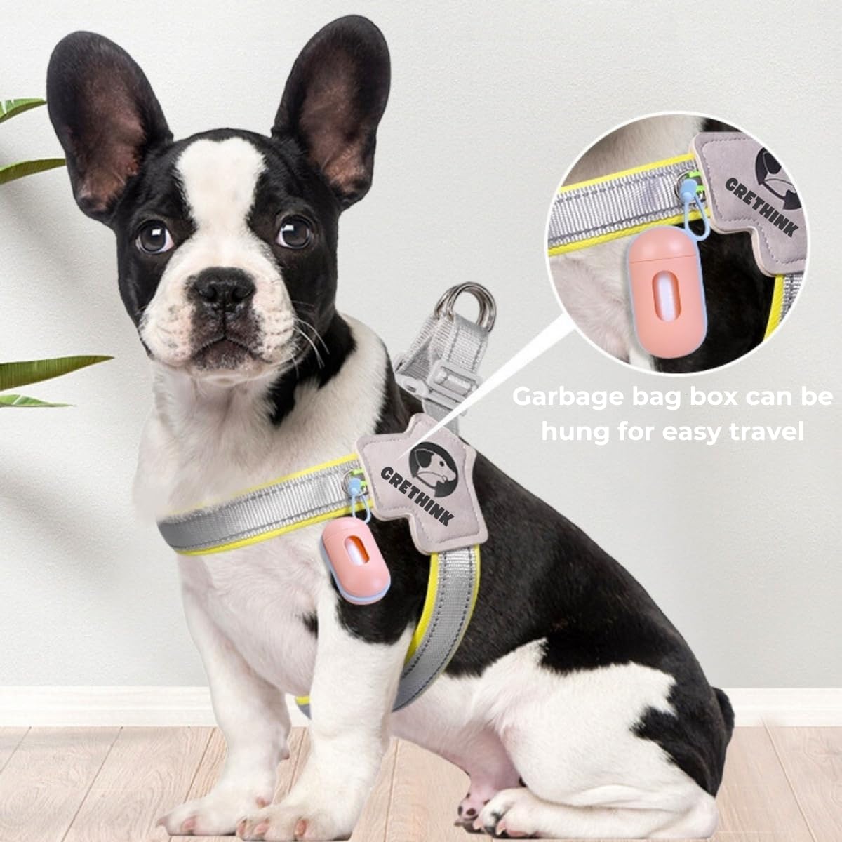 Mesh Fabric Reflective Dog Vest-Buy and get a free rope